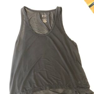 High low sheer muscle shirt